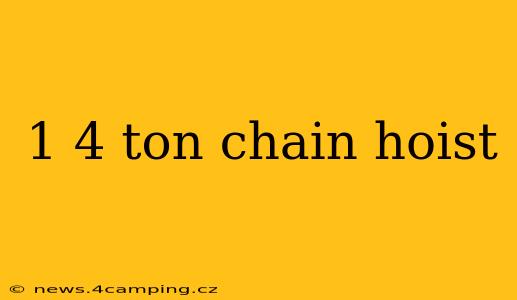 1 4 ton chain hoist