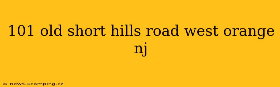 101 old short hills road west orange nj