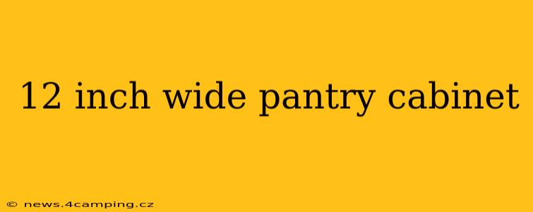 12 inch wide pantry cabinet