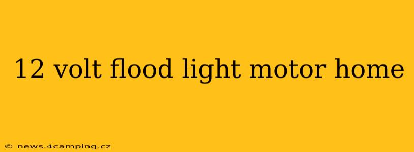 12 volt flood light motor home