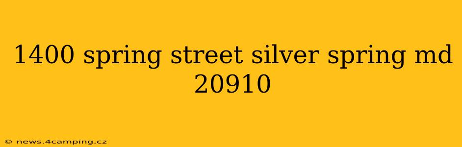 1400 spring street silver spring md 20910