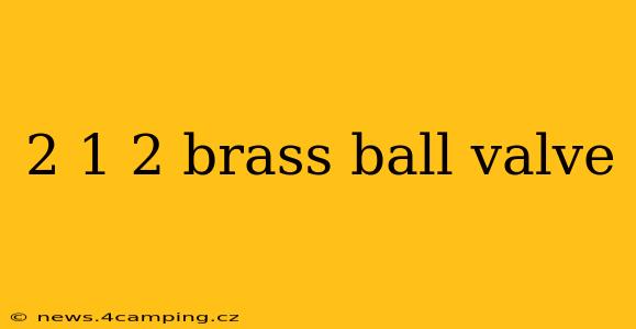 2 1 2 brass ball valve
