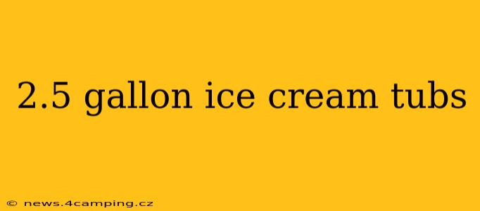 2.5 gallon ice cream tubs