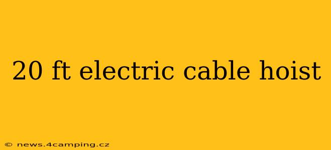 20 ft electric cable hoist