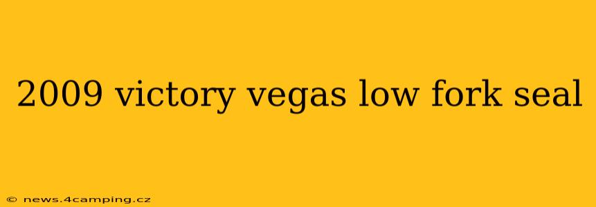 2009 victory vegas low fork seal