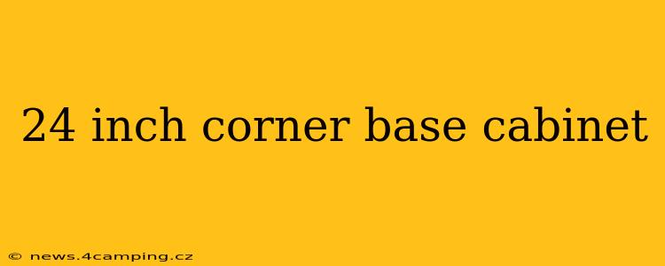 24 inch corner base cabinet