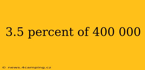 3.5 percent of 400 000