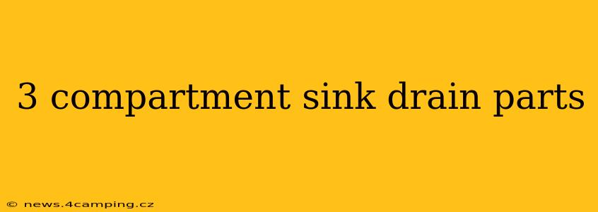 3 compartment sink drain parts