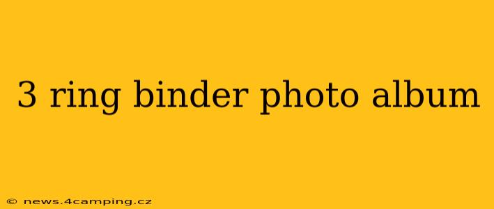 3 ring binder photo album