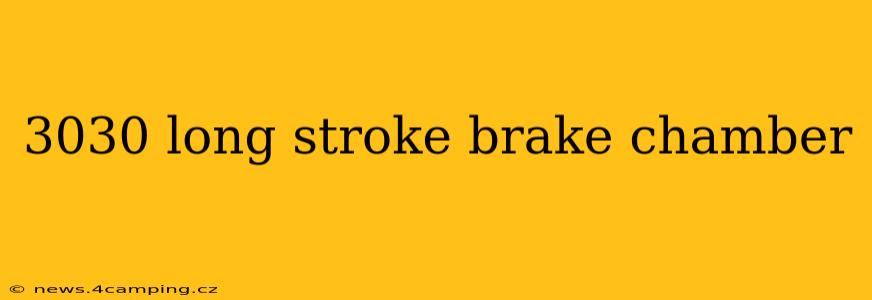 3030 long stroke brake chamber