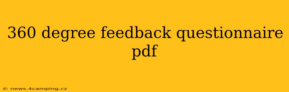360 degree feedback questionnaire pdf