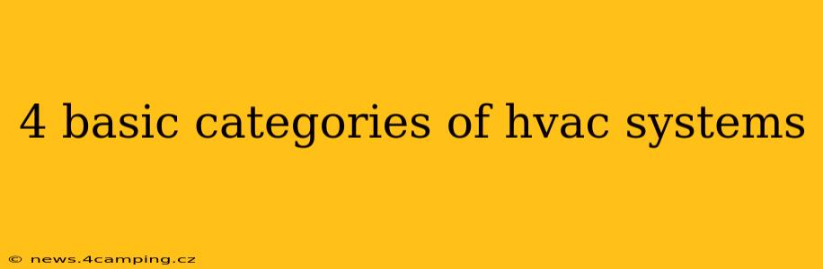 4 basic categories of hvac systems