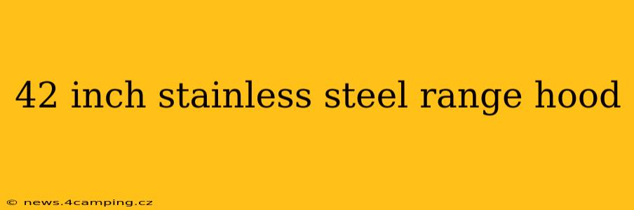42 inch stainless steel range hood