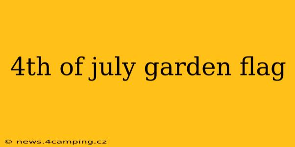4th of july garden flag