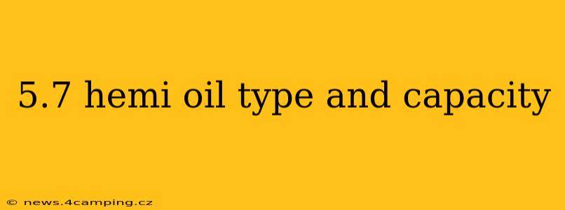 5.7 hemi oil type and capacity