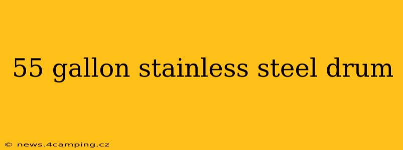 55 gallon stainless steel drum