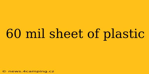 60 mil sheet of plastic