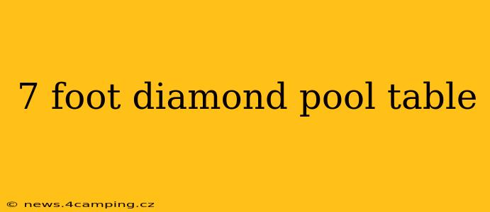 7 foot diamond pool table