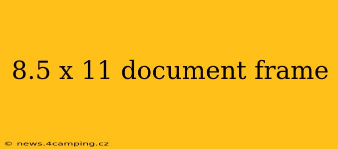 8.5 x 11 document frame
