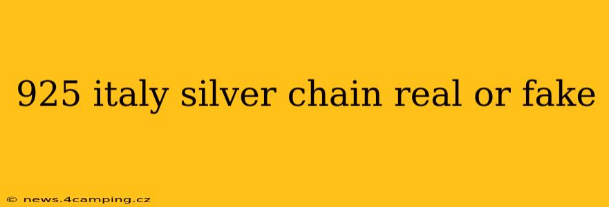 925 italy silver chain real or fake