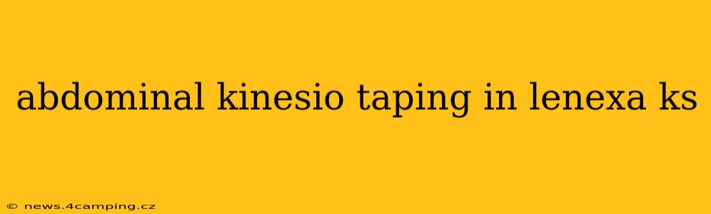 abdominal kinesio taping in lenexa ks