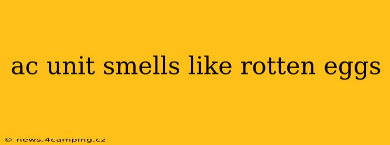 ac unit smells like rotten eggs