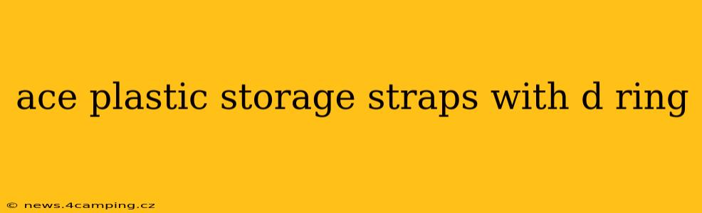 ace plastic storage straps with d ring