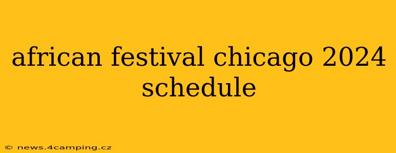 african festival chicago 2024 schedule