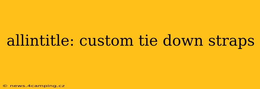 allintitle: custom tie down straps
