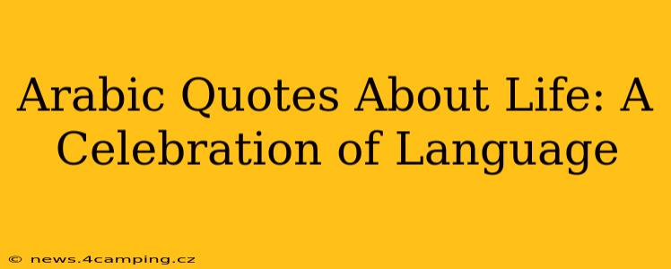 Arabic Quotes About Life: A Celebration of Language