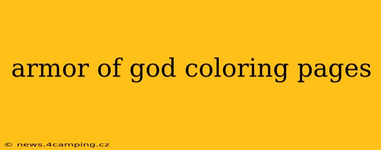 armor of god coloring pages