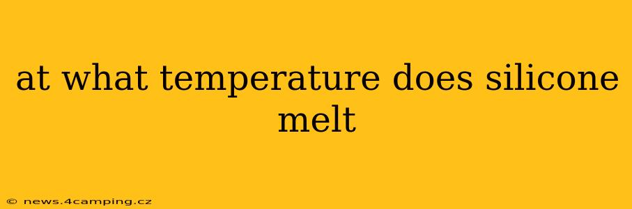 at what temperature does silicone melt