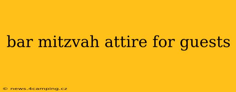 bar mitzvah attire for guests