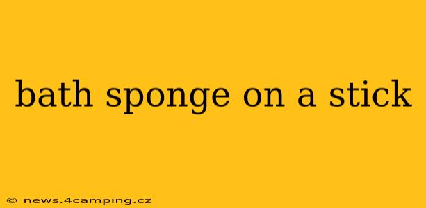 bath sponge on a stick