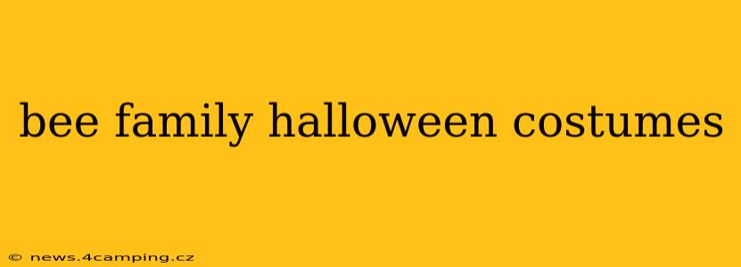 bee family halloween costumes