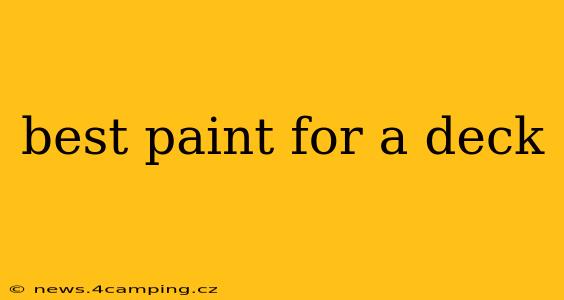 best paint for a deck