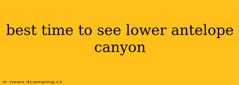 best time to see lower antelope canyon