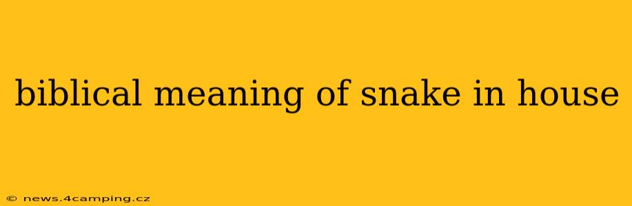 biblical meaning of snake in house