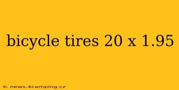 bicycle tires 20 x 1.95