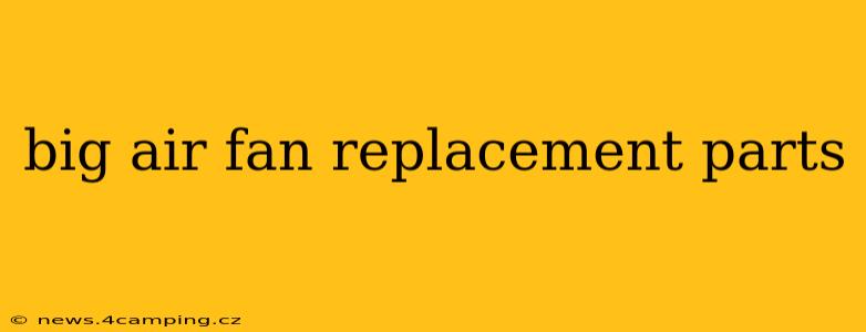 big air fan replacement parts