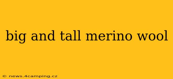 big and tall merino wool
