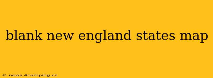 blank new england states map