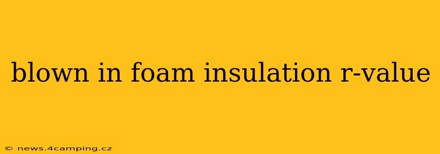 blown in foam insulation r-value