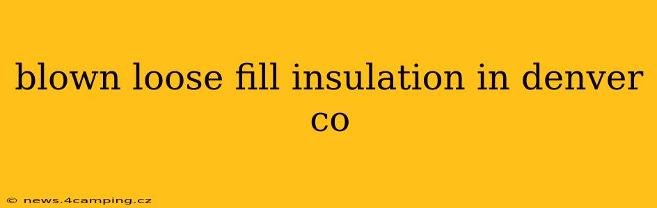 blown loose fill insulation in denver co