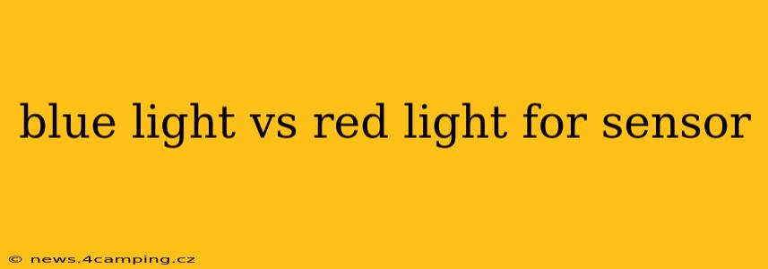 blue light vs red light for sensor