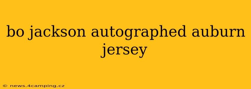 bo jackson autographed auburn jersey