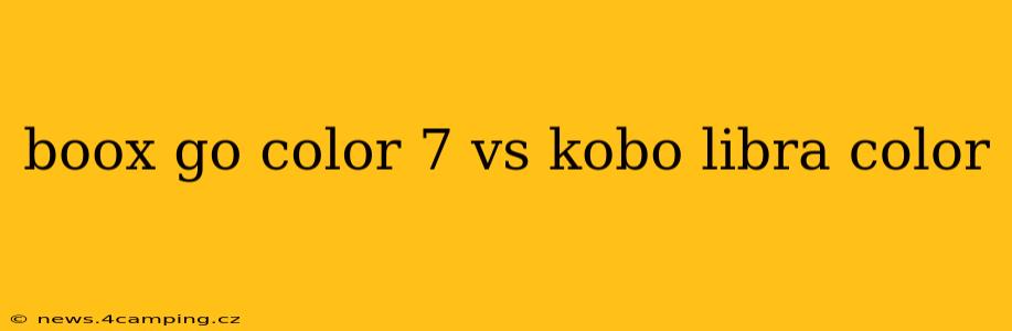 boox go color 7 vs kobo libra color