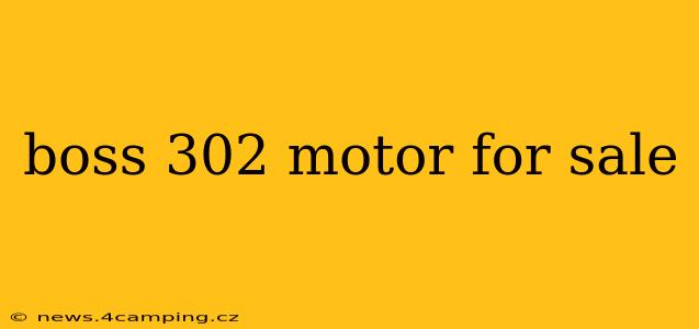 boss 302 motor for sale