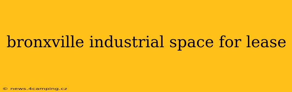 bronxville industrial space for lease