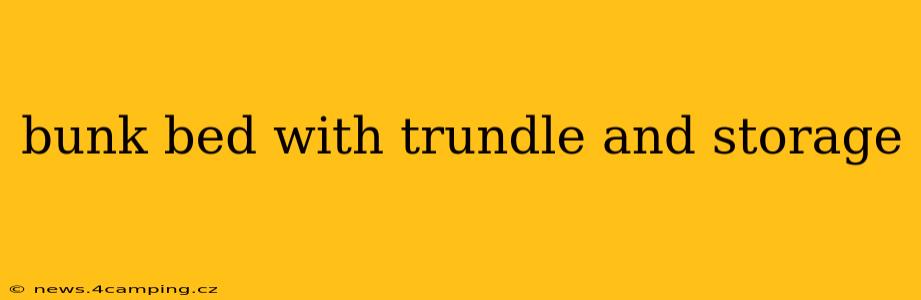 bunk bed with trundle and storage